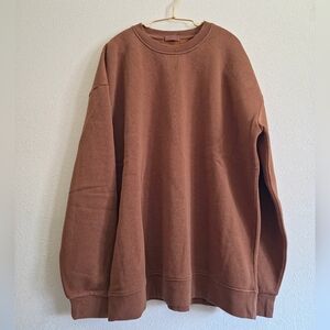 nuuds Women Tan Crewneck Sweater